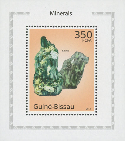 Minerals Elbaite Mini Sov. Sheet MNH