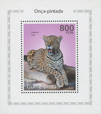 Jaguars Panthera Onca Trunk Mini Sov. Sheet MNH