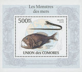 Sea Monsters Idiacanthus Fasciola Mini Sov. Sheet MNH