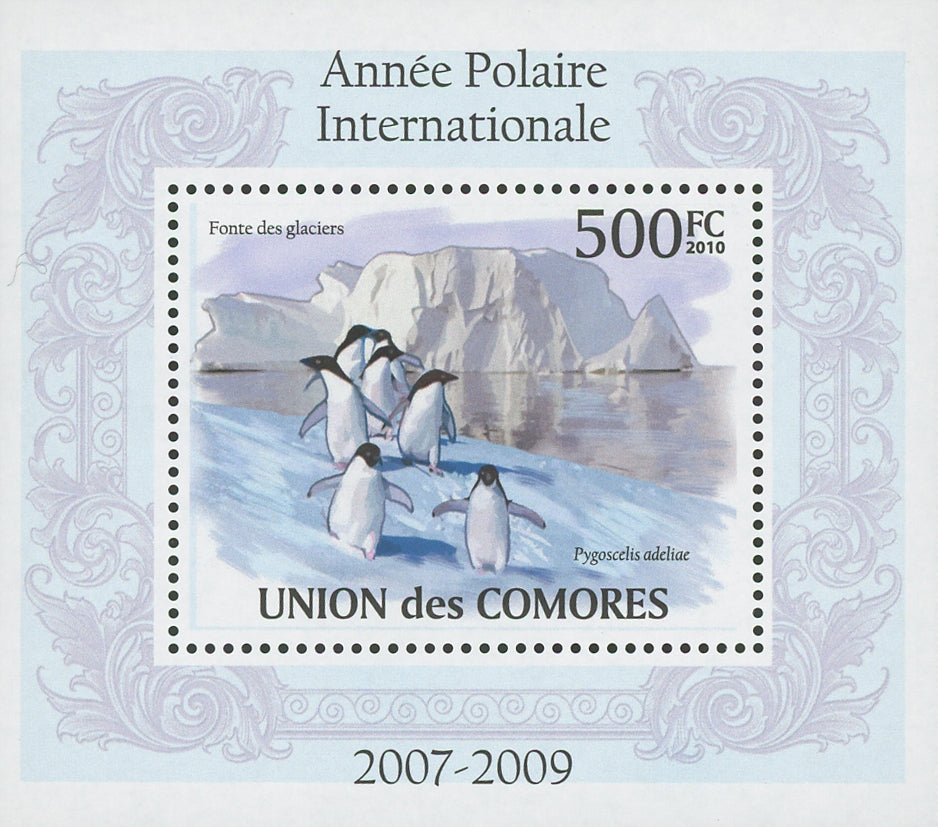 International Polar Year Penguins Mini Sov. Sheet MNH