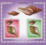 Seashells Souvenir Sheet of 2 Stamps Mint NH