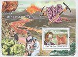 Mineralogists Stilbite Souvenir Sheet Mint NH