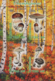 Mushrooms Nature Plants Trees Souvenir Sheet  of 4 Stamps Mint NH