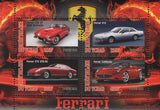 Ferrari 250 GT Italian Luxury Cars Souvenir Sheet of 4 Stamps Mint NH