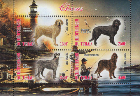 Dogs Domestic Animals Souvenir Sheet of 4 Stamps Mint NH