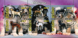 Dog Domestic Animal Labrador Husky Souvenir Sheet of 6 Stamps