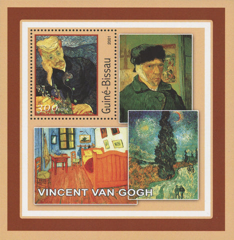 Famous Painter Vincent Van Gogh Art Souvenir Sheet MNH Fresh