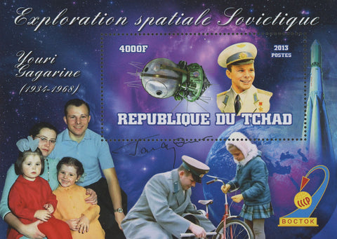 Soviet Spatial Exploration Astronautics Youri Gagarine Sov. Sheet Mint NH