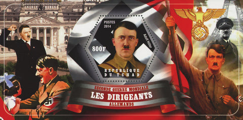 Leaders World War II Germany Adolf Hitler Souvenir Sheet Mint NH
