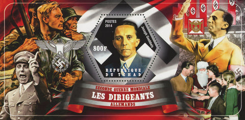 Leaders World War II Germany Joseph Goebbels Souvenir Sheet Mint NH