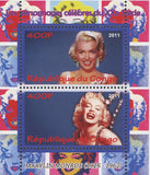 Marylin Monroe Famous Characters Souvenir Sheet of 2 Stamps Mint NH
