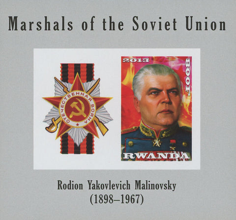 Soviet Union Marshals Rodion Yakovlevich Sov. Sheet of 2 Stamps MNH