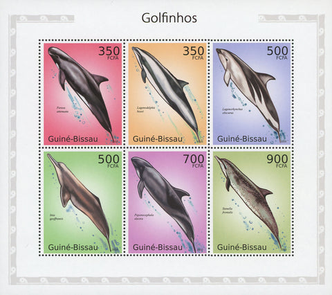 Dolphins  Souvenir Sheet of 6 Stamps Mint NH
