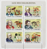 Mycologists Fungi Mushrooms Science Souvenir Sheet of 6 Stamps Mint NH