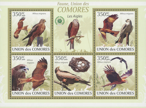 Fauna Eagles Souvenir Sheet of 5 Stamps Mint NH