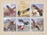 African Birds of Prey Souvenir Sheet of 5 Stamps Mint NH