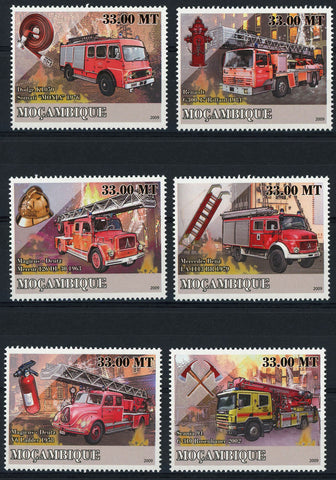 Special Transport History Firefighters Truck Transportation Serie Set MNH