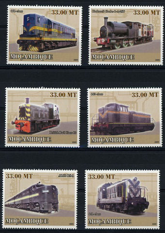 Rail Transportation History Diesel Trains Serie Set of 6 Stamps MNH
