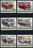 Road Transport Antique Cars Automobile Classic Serie Set of 6 Stamps MNH