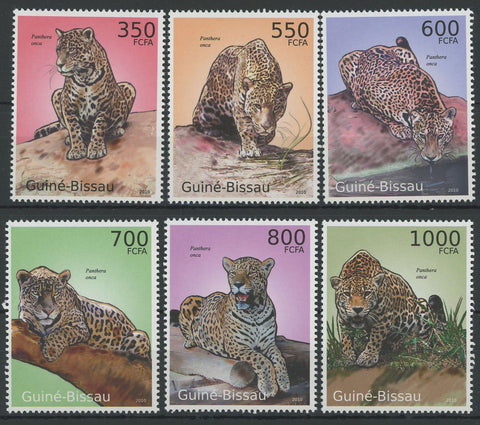Jaguars Panthera Onca Serie Set of 6 Stamps Mint NH