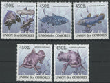 Coelacanth Fauna Fish Marine Life Serie Set of 5 Stamps Mint NH