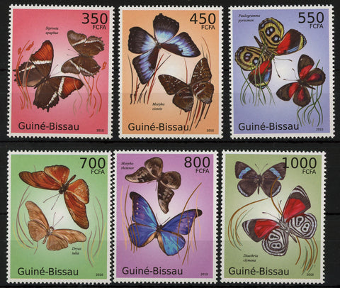 Insect And Flora Butterfly Serie Set of 6 Stamps Mint NH