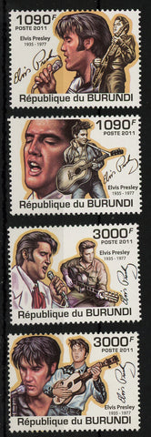 Elvis Presley Rock n' Roll Singer Famous Signature Serie Set of 4 Stamps MNH