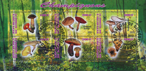 Mushroom Forest Nature Souvenir Sheet of 6 Stamps