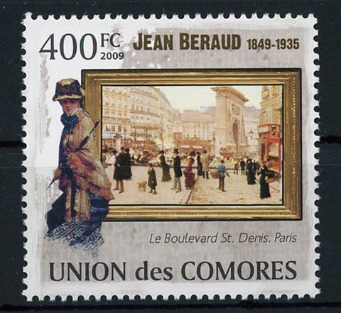 Art Famous Impressionist Jean Beraud Painter Individual Stamp Mint NH