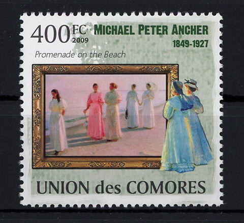 Art Famous Impressionist Painter Michael Peter Ancher Individual Stamp Mint NH