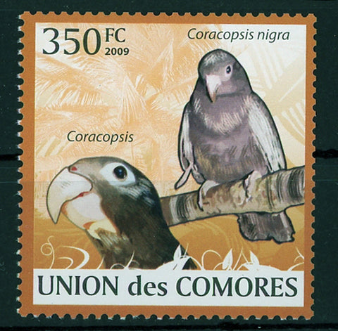 Parrots Coracopsis Nigra Bird Individual Stamp Mint NH