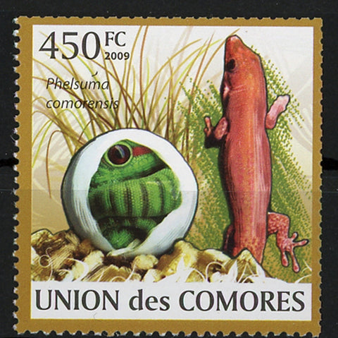Sauria Phelsuma Comorensis Baby Lizard Individual Stamp Mint NH