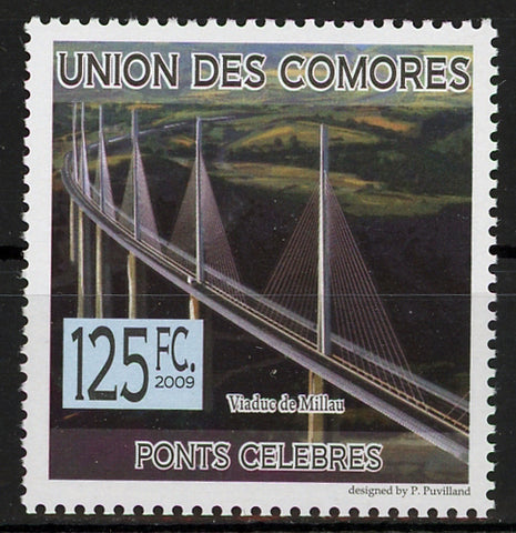 Famous Bridge Millau Viaduct Architecture Individual Stamp Mint NH