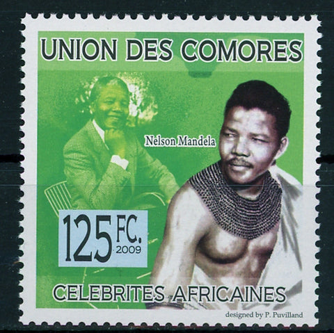 African Celebrities Famous Nelson Mandela Individual Stamp Mint NH