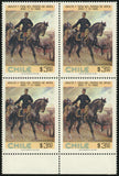 Chile Stamp Assault and Take of the Morro of Arica Gral. Manuel Baquedano Block