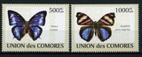 Butterflies Nature Insects Anaea Cyanae Serie Set of 2 Stamps Mint NH