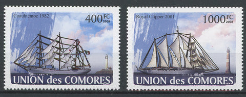 Tall Ships Sailing Vessel Ocean Serie Set of 2 Stamps Mint NH