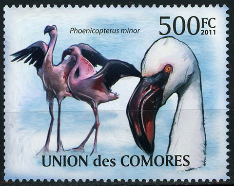 Flamingo Phoenicoreptus Minor Bird Individual Stamp Mint NH