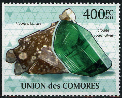 Mineral Fluorite Calcite Individual Stamp Mint NH
