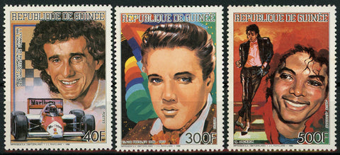Famous People Celebrities Elvis Presley Serie Set of 3 Stamps Mint NH