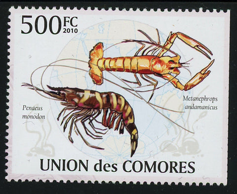 Shrimp Marine Fauna Ocean Life Individual Stamp Mint NH