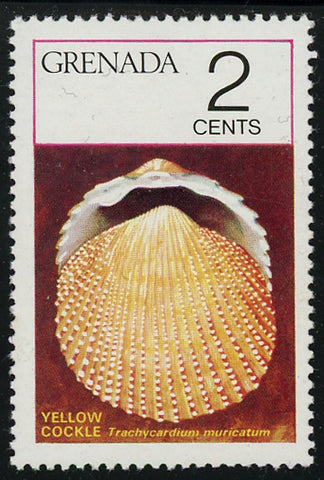 Grenada Sea Shell Yellow Cockle Marine Ocean Individual Stamp Mint NH