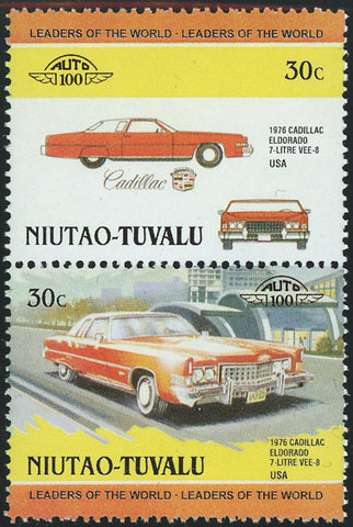 Antique Car Auto 100 Cadillac El Dorado Block of 2 Stamps Mint NH