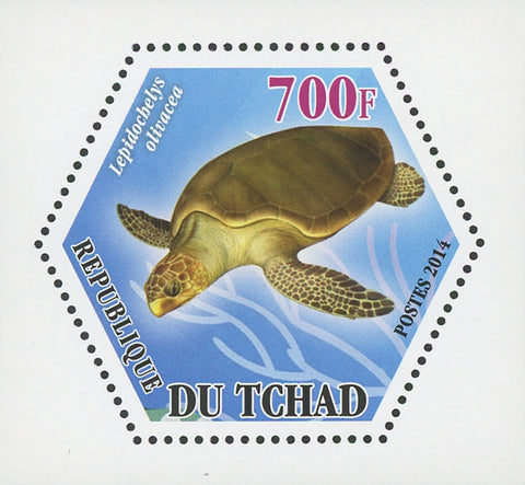 Turtle Marine Fauna Lepidochelys Olivacea Mini Souvenir Sheet Mint NH