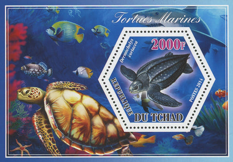 Turtle Marine Fauna Dermochelys Coriacea Mini Souvenir Sheet Mint NH