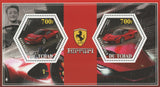 Ferrari Car Transportation SP12 LaFerrari Souvenir Sheet of 2 Stamps MNH