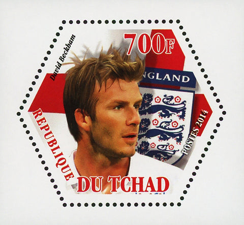 World Soccer Players Sport David Beckham Mini Souvenir Sheet Mint NH