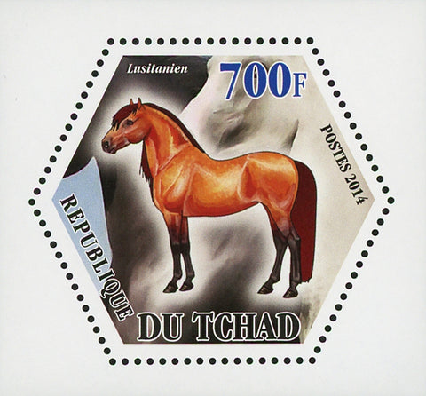 Horse Lusitanien Animal Mini Souvenir Sheet Mint NH