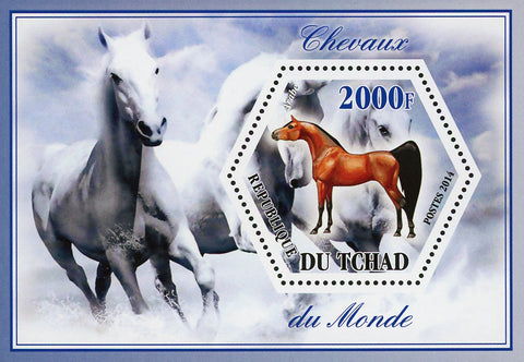 Horse Arabe Animal Mini Souvenir Sheet Mint NH