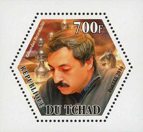 Chess Player Eduardas Rozentalis Sport Mini Souvenir Sheet Mint NH